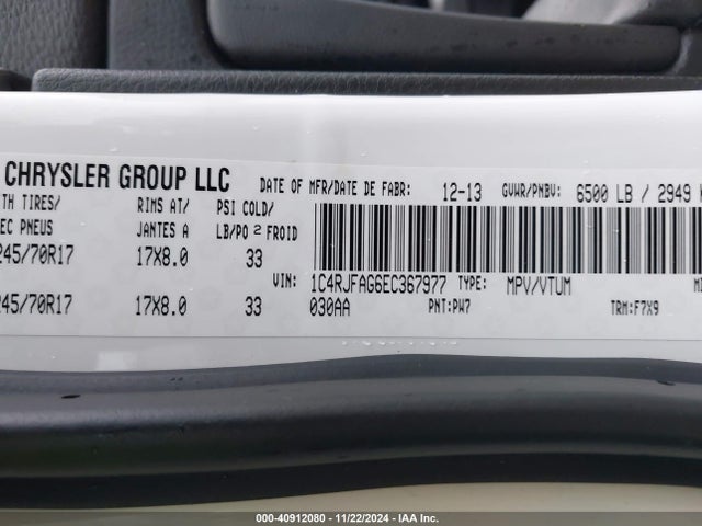 Jeep Grand Cherokee Laredo 2014 1C4RJFAG6EC367977 Image 9