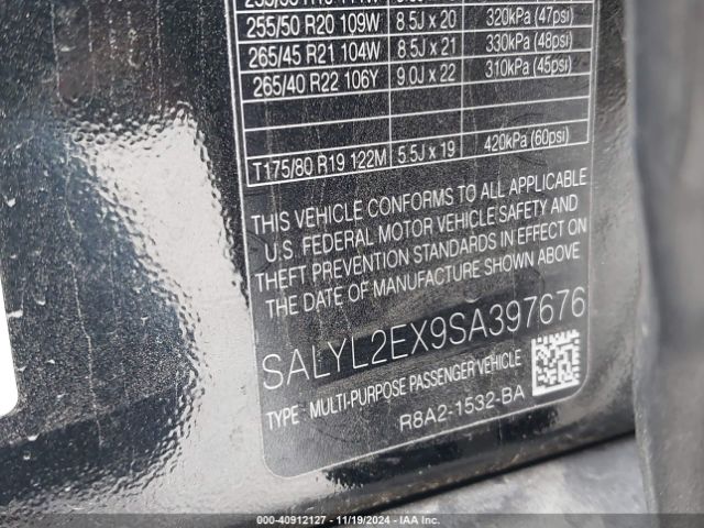 SALYL2EX9SA397676 Land Rover Range Rover Velar P250 Dynamic Se