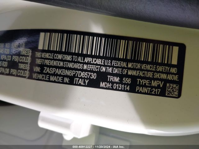 2023 ALFA ROMEO STELVIO ZASPAKBN6P7D65730 Photo 8