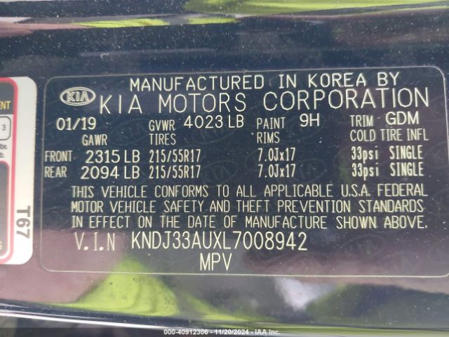 KNDJ33AUXL7008942 KIA SOUL EX