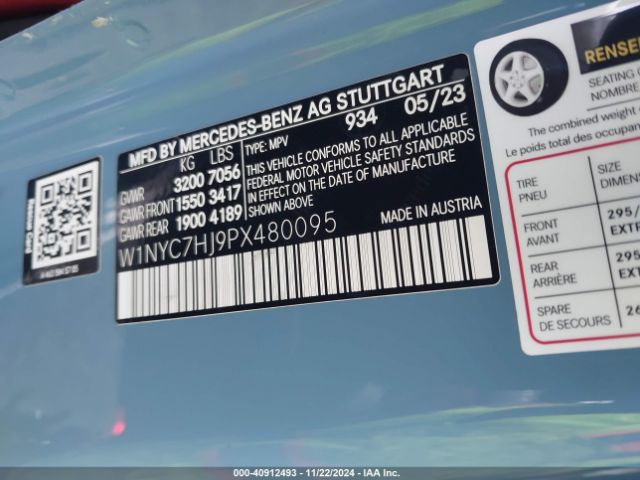 W1NYC7HJ9PX480095 Mercedes-Benz Amg G 63 4matic