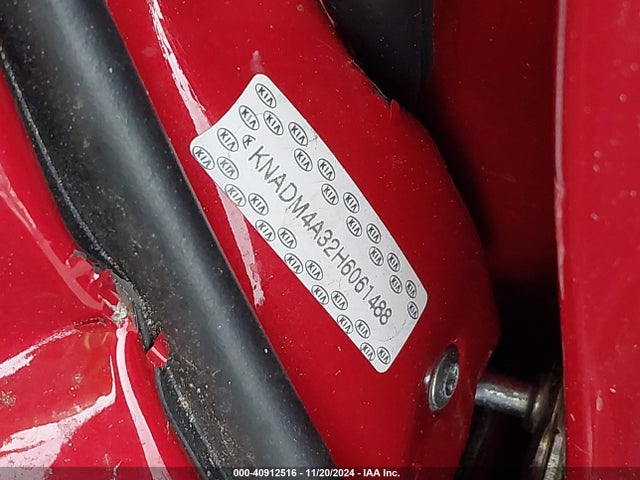 KNADM4A32H6061488 KIA RIO LX