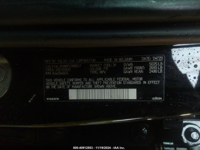 YV4L12UN6P2088821 Volvo Xc40 Plus Bright Theme