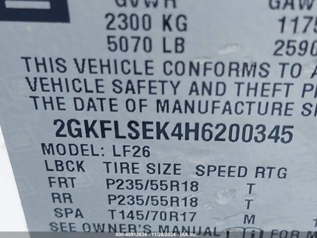 2GKFLSEK4H6200345 GMC Terrain Sle-1