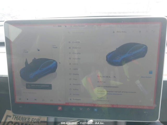 2022 TESLA MODEL 3 5YJ3E1EAXNF305813 Photo 6