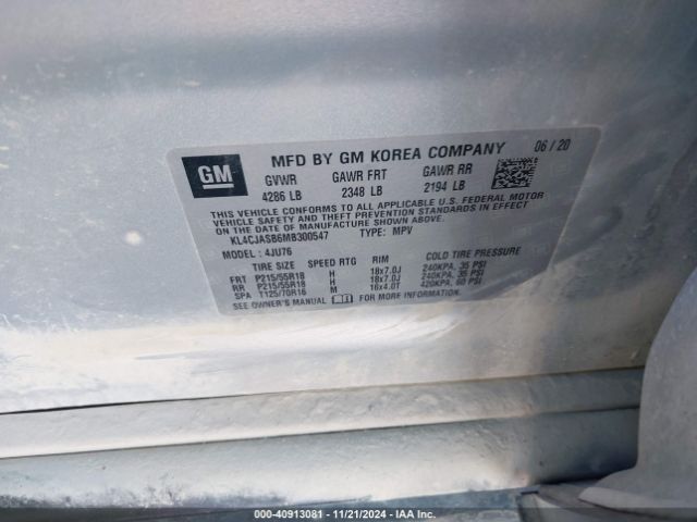 KL4CJASB6MB300547 Buick Encore Fwd Preferred