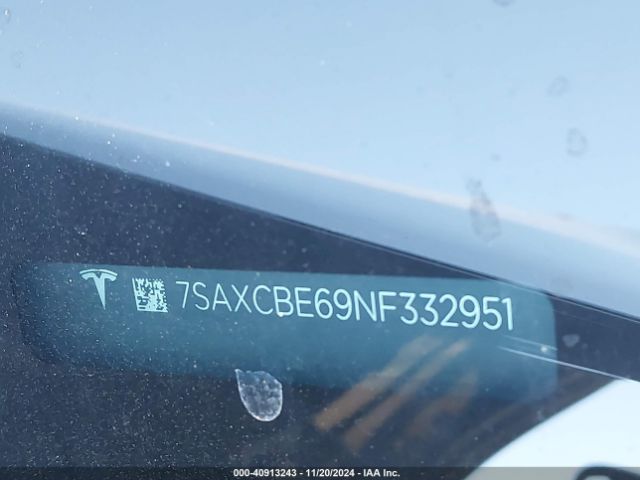 7SAXCBE69NF332951 Tesla Model X Plaid Tri Motor All-wheel Drive