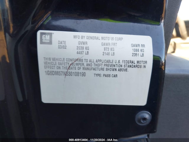 2003 CADILLAC CTS 1G6DM57N530108190 Photo 8