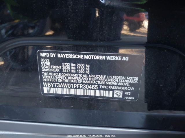 WBY73AW01PFR30465 BMW I4 Edrive40