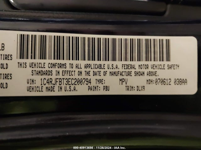 Jeep Grand Cherokee Limited 2014 1C4RJFBT3EC200794 Image 9
