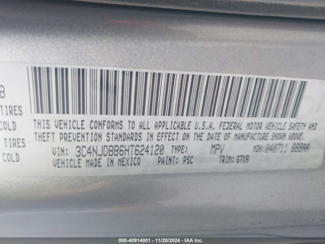 3C4NJDBB6HT624120 Jeep New Compass Latitude 4x4