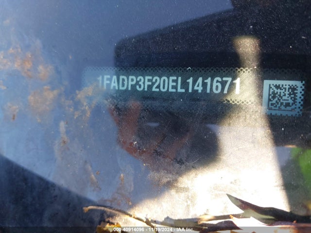 Ford FOCUS SE 2014 1FADP3F20EL141671 Image 9