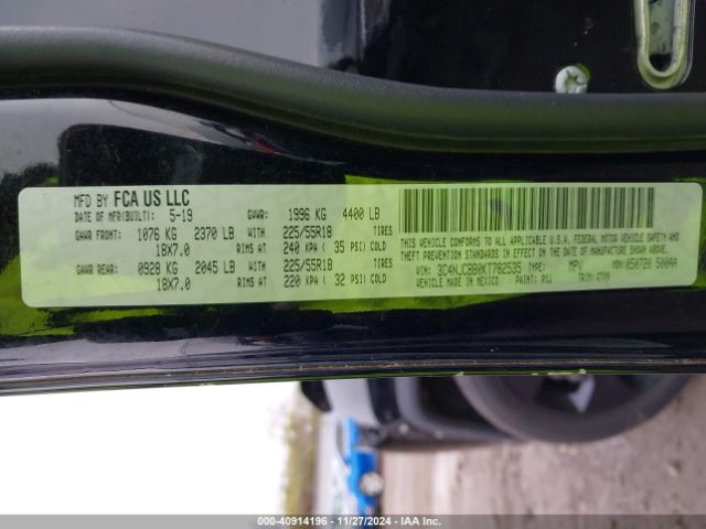 3C4NJCBB0KT782535 Jeep Compass Altitude Fwd