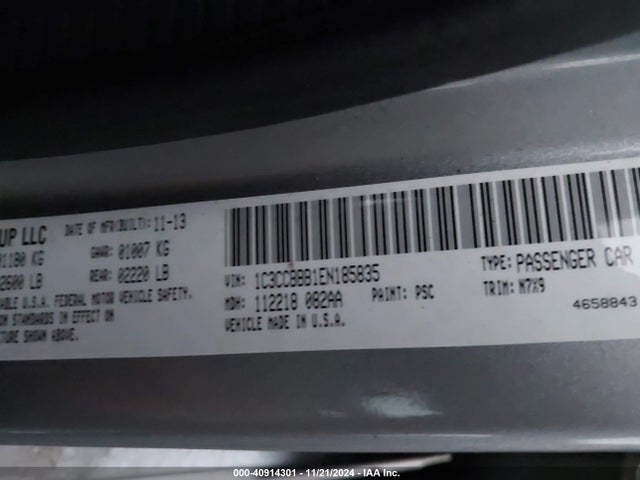 1C3CCBBB1EN185835 Chrysler 200 Touring