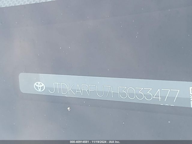 JTDKARFU7H3033477 Toyota Prius Three Touring