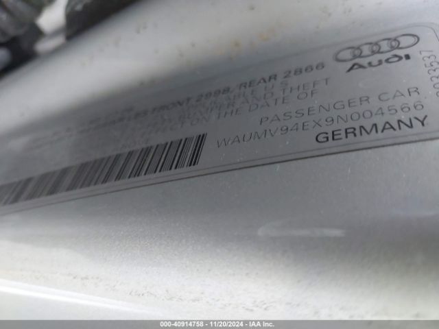 2009 AUDI A8 L WAUMV94EX9N004566 Photo 8