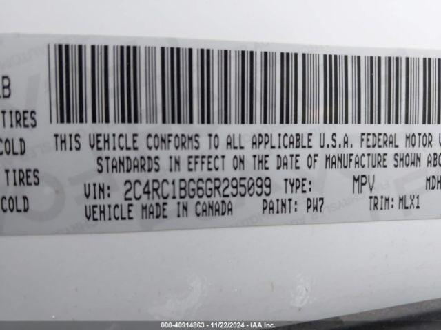 2016 CHRYSLER TOWN & COUNTRY 2C4RC1BG6GR295099 Photo 8