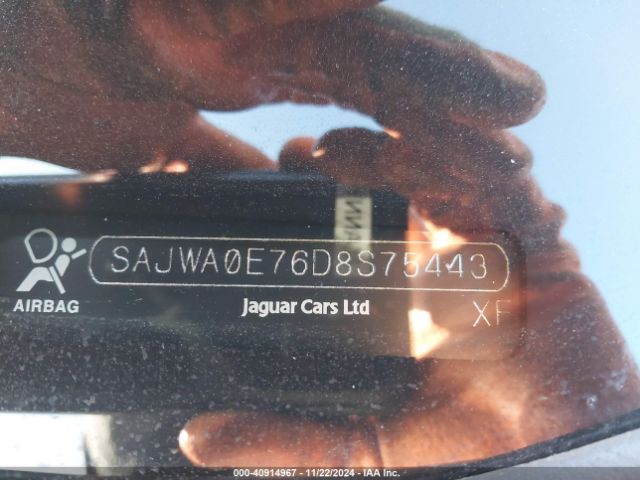 2013 JAGUAR XF SAJWA0E76D8S75443 Photo 8