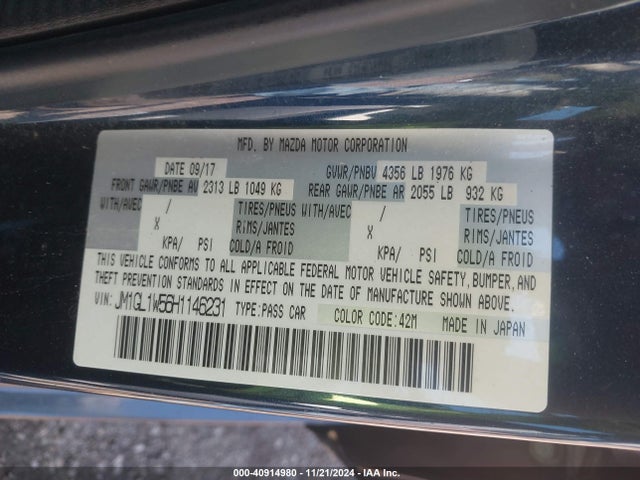 JM1GL1W56H1146231 Mazda Mazda6 Grand Touring