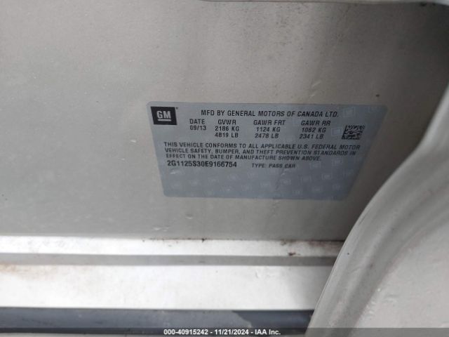 2G1125S30E9166754 Chevrolet Impala 2lt