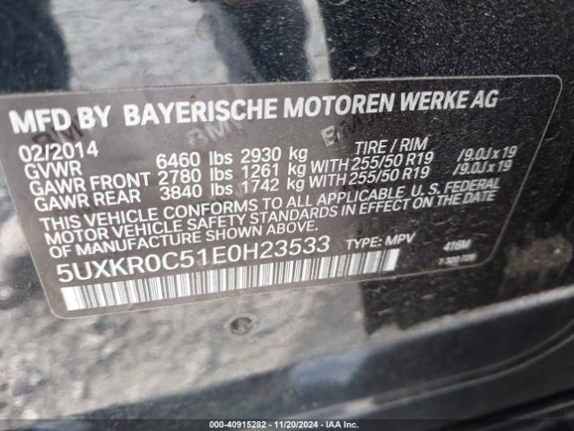 5UXKR0C51E0H23533 BMW X5 Xdrive35i