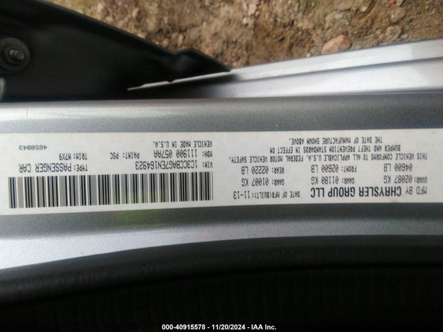 Chrysler 200 LX 2014 1C3CCBAG7EN164923 Image 9