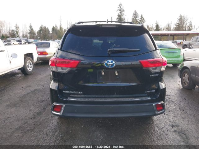 5TDDGRFH4KS058806 Toyota Highlander Hybrid Limited Platinum