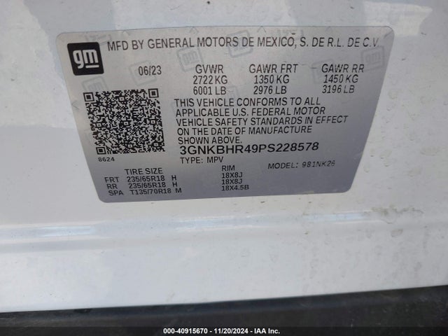 Chevrolet Blazer Awd 2lt 2023 3GNKBHR49PS228578 Image 9