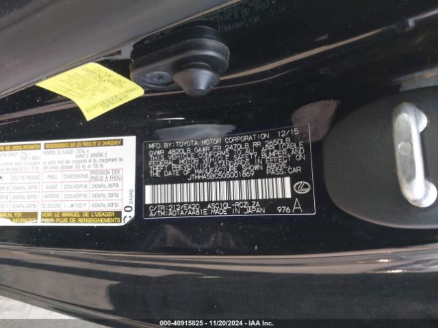 JTHHA5BC5G5001869 Lexus RC 200T