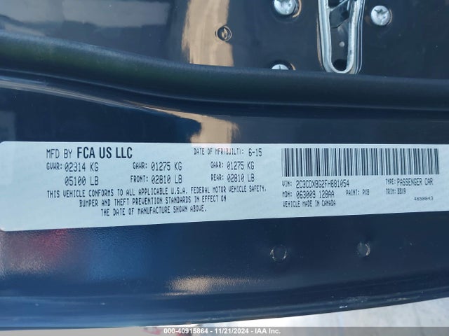 Dodge Charger Se 2015 2C3CDXBG2FH881054 Image 9