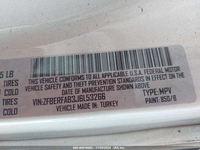 ZFBERFAB3J6L53266 RAM Promaster City Tradesman