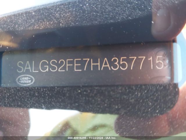 SALGS2FE7HA357715 Land Rover Range Rover 5.0l V8 Supercharged