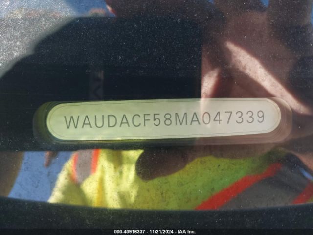 WAUDACF58MA047339 Audi A5 Sportback Premium 45 Tfsi Quattro S Tronic