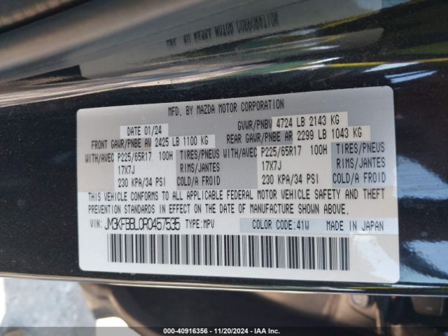 JM3KFBBL0R0457535 Mazda Cx-5 2.5 S Select