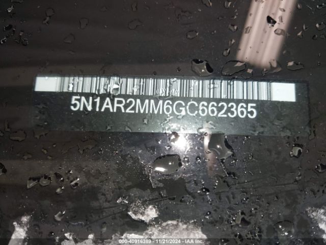 5N1AR2MM6GC662365 Nissan Pathfinder S