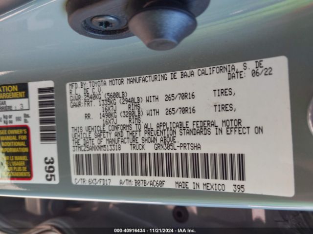 3TMCZ5ANXNM513318 Toyota Tacoma Trd Off Road