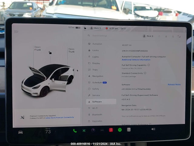 2021 TESLA MODEL Y 5YJYGDEEXMF208209 Photo 6