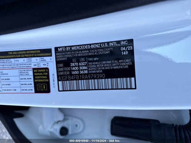 4JGFB4FB1RA979390 Mercedes-Benz Gle 350 4matic