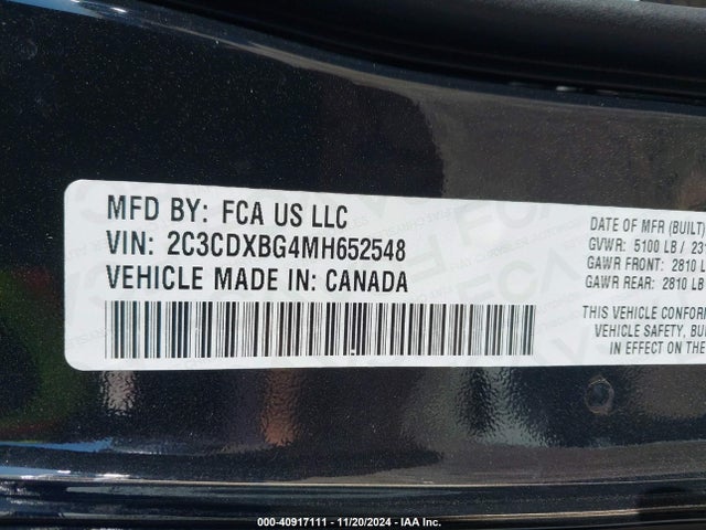 Dodge Charger Sxt Rwd 2021 2C3CDXBG4MH652548 Image 9