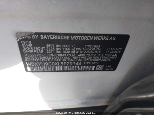 WBXYH9C0XL5P29144 BMW X2 Sdrive28i
