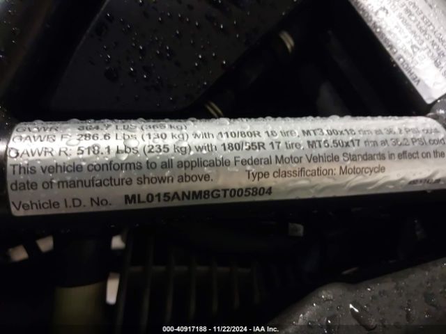 2016 DUCATI SCRAMBLER ML015ANM8GT005804 Photo 9