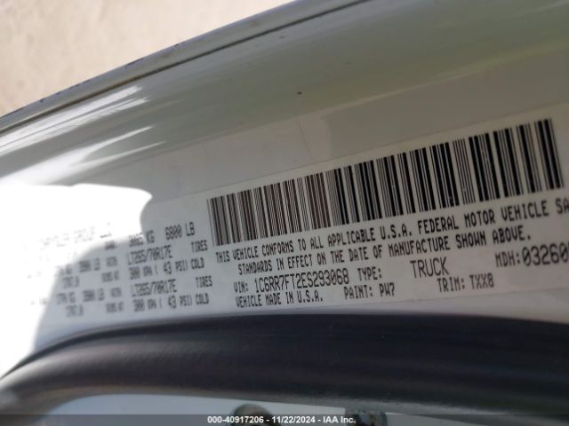 1C6RR7FT2ES293068 RAM 1500 Tradesman
