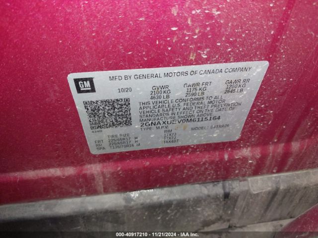 2GNAXUEV0M6115164 Chevrolet Equinox Awd Lt