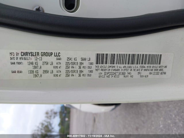 3C4PDDDG4ET181969 Dodge Journey Limited