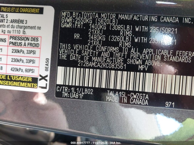 Lexus Rx 350 Premium Plus 2024 2T2BAMCA2RC083561 Image 9
