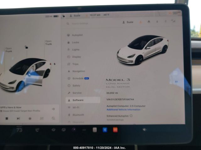 5YJ3E1EB7JF096744 Tesla Model 3 Long Range/performance