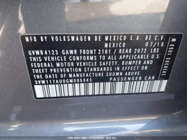 3VW117AU0GM005943 Volkswagen Golf Tsi S 4-door