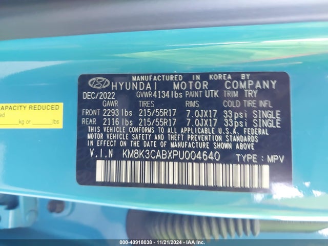 Hyundai Kona Sel 2023 KM8K3CABXPU004640 Image 9