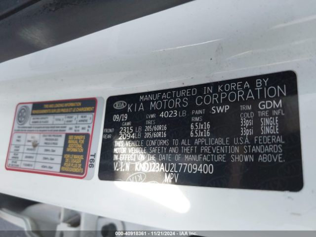 KNDJ23AU2L7709400 KIA SOUL LX