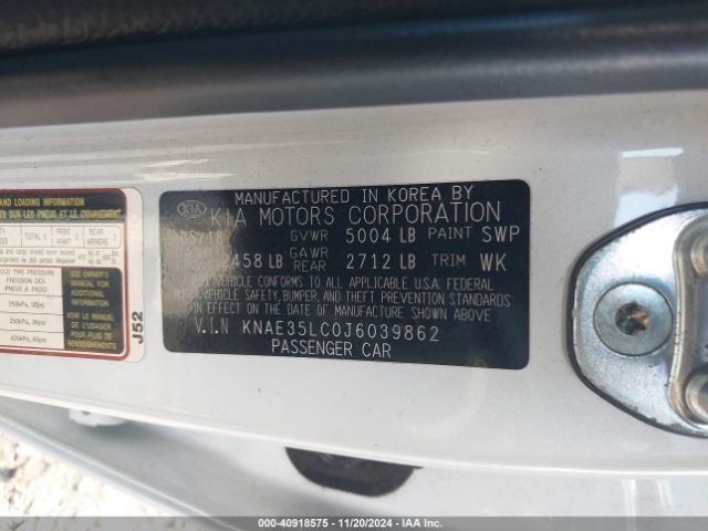 KNAE35LC0J6039862 KIA STINGER GT